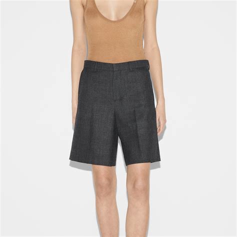 bermuda gucci moletom|Wool grisaille bermuda shorts in grey .